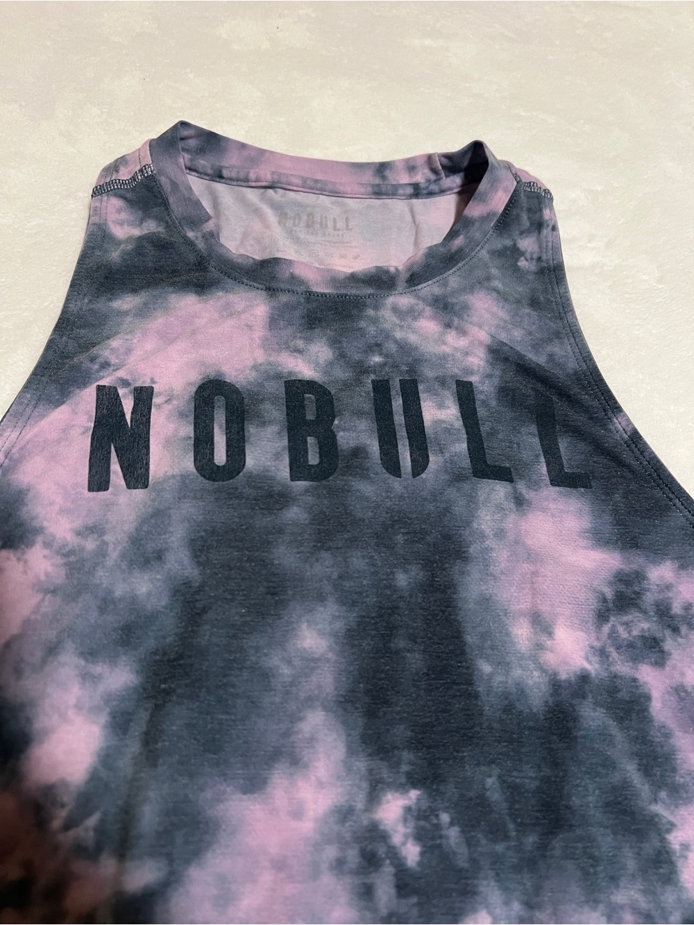 NOBULL Pink & Black Tie-Dye Performance Tank - Picture 2 of 5